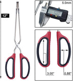 HINMAY Stainless Steel Scissor Tongs - Image 3