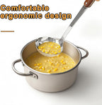 FJNATINH Stainless Steel Wok Spatula and Ladle Tool, Mirror Polished Cooking - Image 7