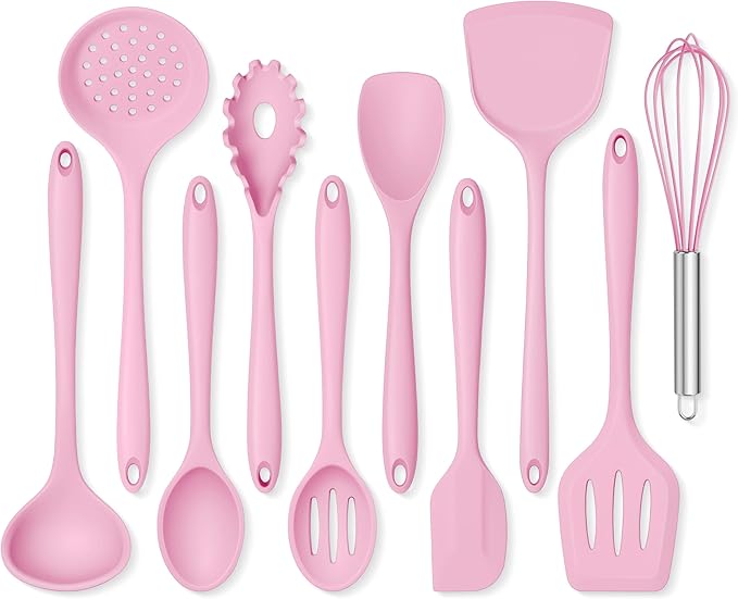 Onader Silicone Cooking Utensils Set, 10 Pieces Kitchen Utensils Set by Onader