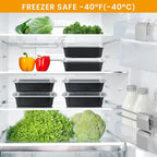 Kitch’nMore 38oz Meal Prep Containers, Extra Large &Thick Food Storage - Image 7