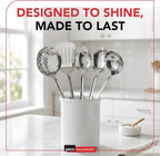 Amco 5 Piece Stainless Steel Cooking Utensil Set - Image 10