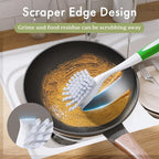 Amazer Dish Brush with Handle, 2 Pack Kitchen Scrub Brushes - Image 6