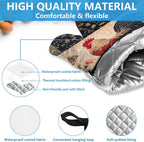 Rustic Rooster Oven Mitts and Pot Holders Sets Heat Resistant 4Pcs Potholders - Image 3