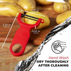Kuhn Rikon Original Swiss Peeler 3-Pack Red/Green/Yellow - Image 6