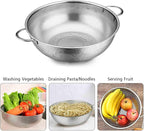 TeamFar Stainless Steel Colander, 5QT Micro-Perforated Metal Colander Food - Image 5