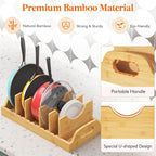 Lifewit Bamboo Pot Lid Organizers - Image 4