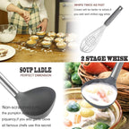 Silicone Kitchen Cooking Utensils Set - Image 4