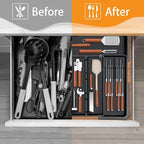 Large Utensil Drawer Organizer for Kitchen, Expandable Silverware Organizer - Image 8