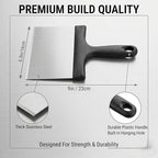 Grill Scraper, Stainless Steel Food Scraper - Image 2