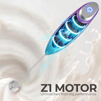 Zulay Kitchen Patented Tornado Triple Whisk Milk Frother - Image 7