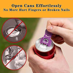 6PCS Colorful Can Tab Openers & Leak-Proof Drink Covers – One-Hand Soda Can - Image 2