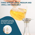 Stainless Steel Kitchen Funnel, Medium and Small Three-piece Set - Image 4
