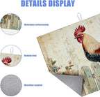 Vintage Rooster Dish Drying Mat - Image 3