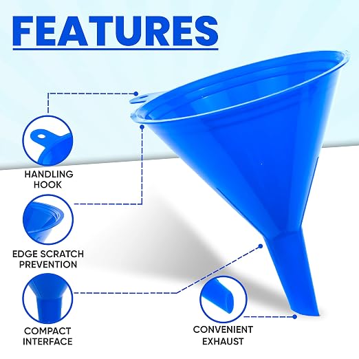 Funnel 4-Pack Funnels for Kitchen Use Filling Bottles - Image 3