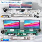 gianotter Dual Monitor Stand Riser, Desk Organizer - Image 2