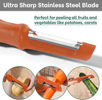 Beneno Swivel Vegetable Peeler, Razor-Sharp Smooth Peeling Potato Peelers - Image 4