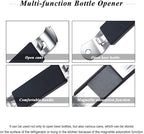 3 Pieces Magnetic Bottle Openers Can Opener Classic Beer Opener Stainless Steel - Image 2