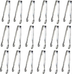 18PCS Mini Tongs for Appetizers, 5Inch Serving Tongs, Ice Tong Appetizer Tong by Sunenlyst