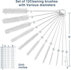 Ixiaoyoo Straw Cleaner Brush Set, 12-Piece 11.8 Inch Long Botthle Cleaning Brush - Image 8