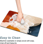 Rnivvi Coffee Mat, Hide Stain Rubber Backed Absorbent Dish Drying Pad - Image 5