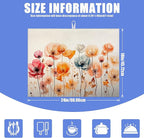 Poppy Dish Drying Mat for Kitchen Counter Wild Flower Drying Pad Absorbent - Image 2