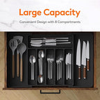 Lifewit Silverware Drawer Organizer, Expandable Utensil Tray - Image 2