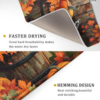 Fall Pumpkin Dish Drying Mat for Kitchen Counter Autumn Pumpkin Dish Mats for - Image 3
