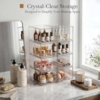 8 Pack Small Clear Stackable Acrylic Storage Boxes Storage Drawers, Storage - Image 3