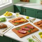 Zarler Bamboo Cutting Boards for Kitchen, Durable Wood Cutting Board - Image 9