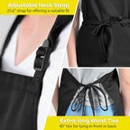 ROTANET Extra Large Apron for Men Adjustable Bib Aprons - Image 5