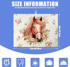 Horse Flower Dish Drying Mat for Kitchen Counter Drying Pad Absorbent - Image 2
