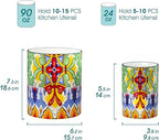 vancasso SIMI Utensil Holder, 7.3"+5.5" Porcelain Kitchen Utensil Holder - Image 2