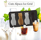 3D Alpaca Ice Cube Mold, 4 Hole Fun Shapes Large Daarcin Ice Cube Tray - Image 3