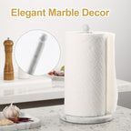 Koville Italian Marble Paper Towel Holder Countertop, Carrara Stone Paper Towel - Image 7