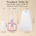Ceramic Baby Food Scissors Kids - Image 5