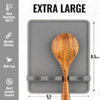 Zulay Kitchen Extra Large Silicone Utensil Rest - Image 3