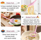 TeamFar Silicone Cooking Utensil Set of 7, Kitchen Nonstick Tools Turner Spoon - Image 6