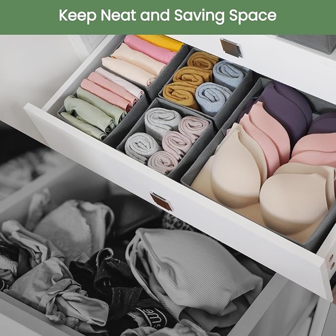 Criusia Drawer Organizer Clothes, 16 Pack Underwear Drawer Organizers, Foldable - Image 2