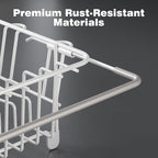 Dish Drying Rack in Sink: Expandable, 3-Slot Utensil Holder, Anti-Slip Handle. - Image 7