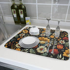 Vintage Boho Floral Dish Drying Mat - Image 6