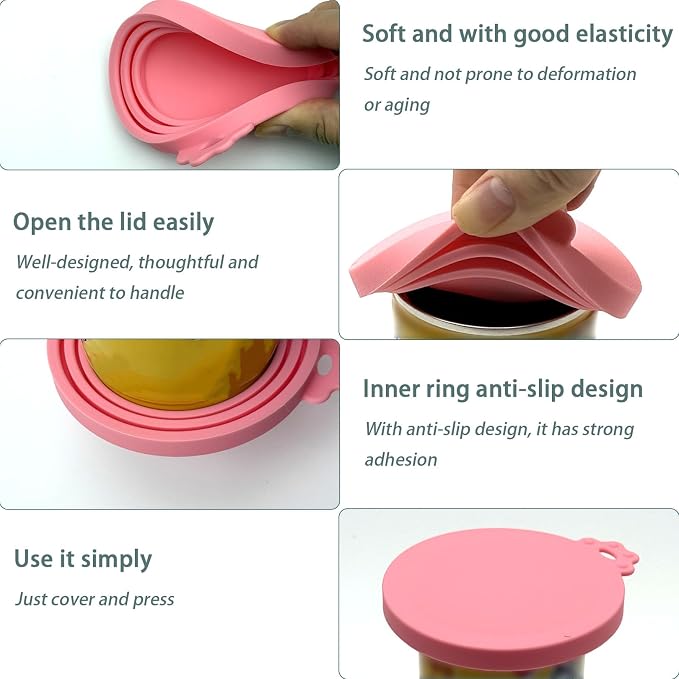 Cat Wet Food Spoon with Can Lids 3 oz, One fit 3 Standard Size Pet Cans - Image 5