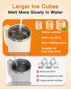Ice Cube Tray for Tumbler Cup 30Oz-40Oz, Easy Fill and Release Ice Maker for - Image 6