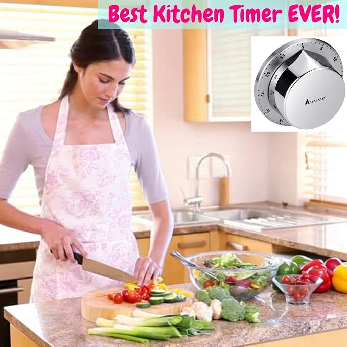 Kitchen Timers for Cooking, Chef Cooking Timer Clock - Image 8