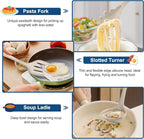 TeamFar Silicone Cooking Utensils, Kitchen Tools Spatula Turner Ladle Spoon - Image 5