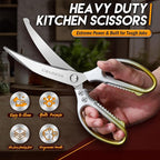 TIJERAS Kitchen Scissors Set Gold - Image 3