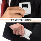 40 Pieces Credit Card Bottle Opener Stainless Steel Poker Wallet Bottle Opener - Image 4