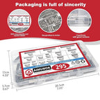 295-Piece Stainless Steel Roll Pin Assortment Kit - Image 6