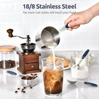 U-Taste Measuring Cups and Spoons: Food Grade 18/8 Stainless Steel Metal - Image 3
