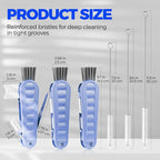 6 Pack Holikme 4 in 1 Cup Lid Cleaning Brush Set - Image 6