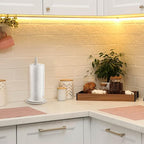 Farmhouse Paper Towel Holder Countertop White Wood Rustic Christmas Paper Towel - Image 7